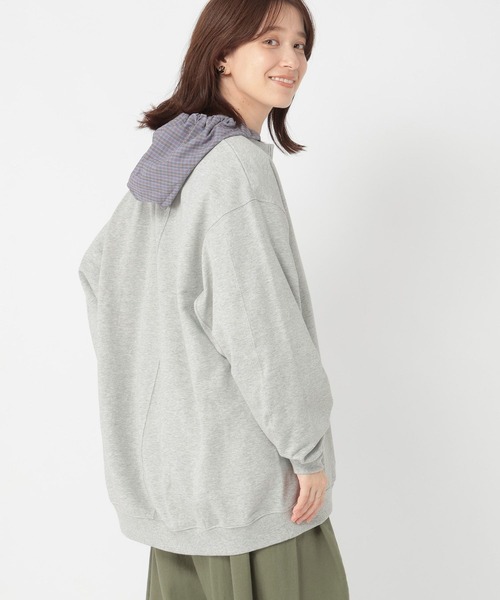 studio CLIP トレーナー スウェット 「days」ハーフジップスウェット