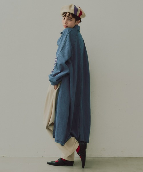 manana suerte（マニャーナスエルテ） ステンカラーコート FREE ブルー