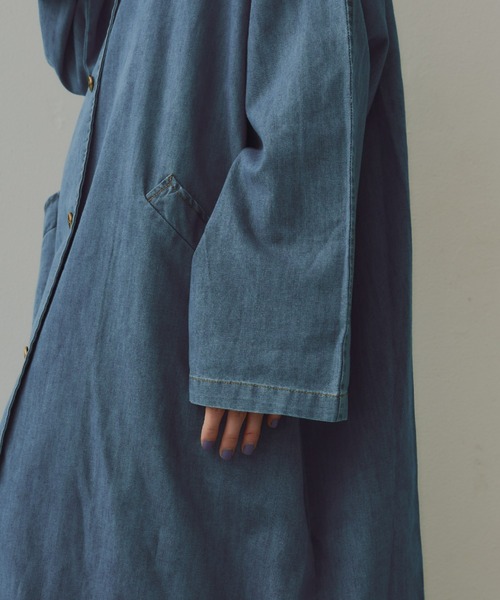 manana suerte（マニャーナスエルテ） ステンカラーコート FREE ブルー