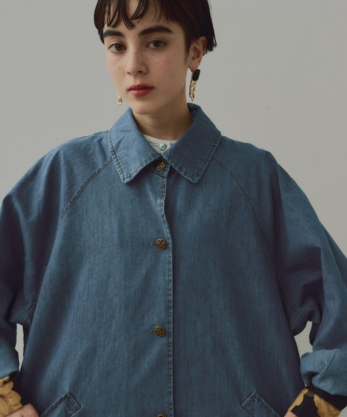 manana suerte（マニャーナスエルテ） ステンカラーコート FREE ブルー