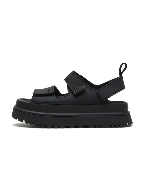 「UGG」 フラットサンダル 6 ブラック レディースの画像
