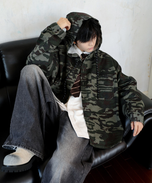 NEOS（KOKUYO） シャツ 「neos」デニム パーカー メンズ レディース