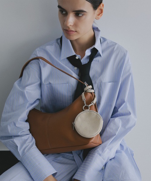 EFOLE（エフォル） ポーチ 「ZOZO限定」Line stone round zip pouch