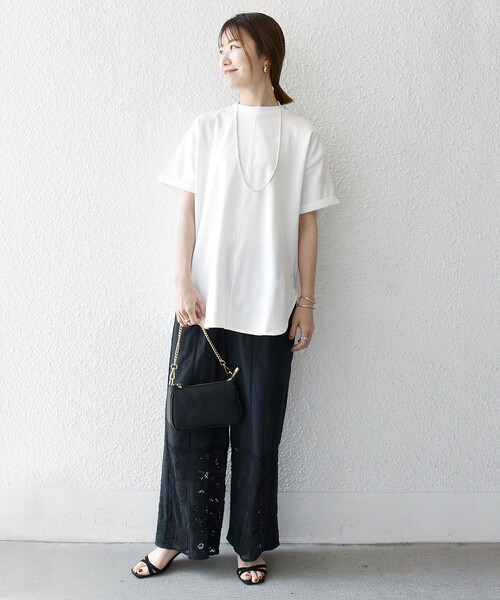 「SHIPS any」 半袖カットソー ONE SIZE ホワイト レディース_画像2