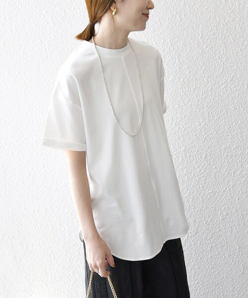 「SHIPS any」 半袖カットソー ONE SIZE ホワイト レディース_画像5