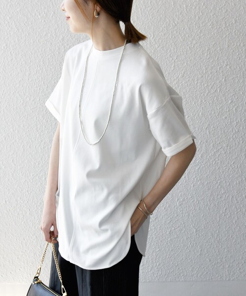 「SHIPS any」 半袖カットソー ONE SIZE ホワイト レディース_画像7