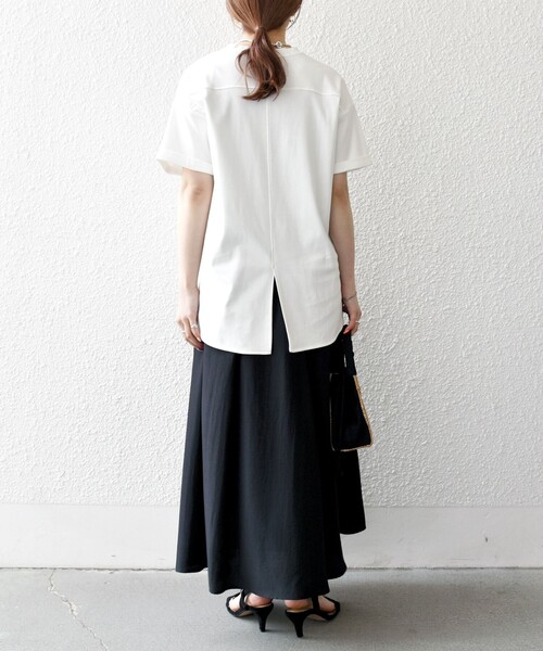 「SHIPS any」 半袖カットソー ONE SIZE ホワイト レディース_画像9