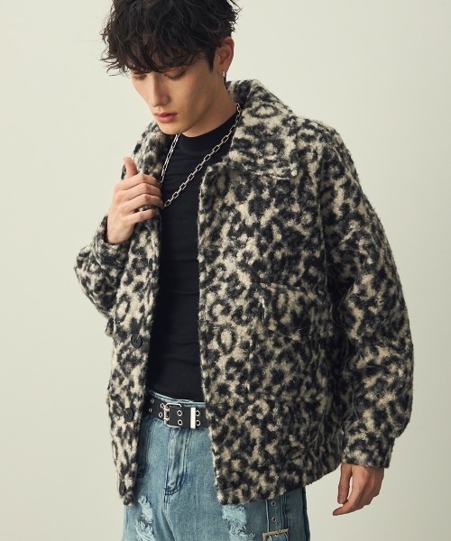 Shoowtime（ショウタイム） ブルゾン アウター 厚手 Leopard Pattern