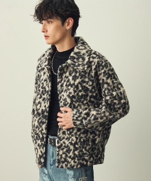 Shoowtime（ショウタイム） ブルゾン アウター 厚手 Leopard Pattern