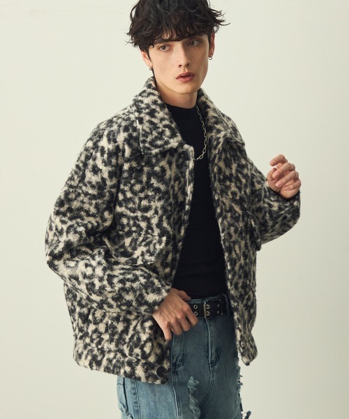 Shoowtime（ショウタイム） ブルゾン アウター Leopard Pattern Short