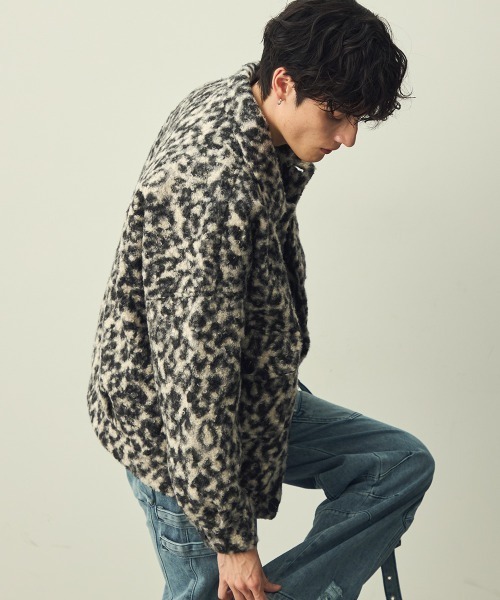 Shoowtime（ショウタイム） ブルゾン アウター 厚手 Leopard Pattern
