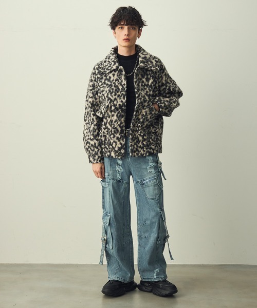 Shoowtime（ショウタイム） ブルゾン アウター Leopard Pattern Short
