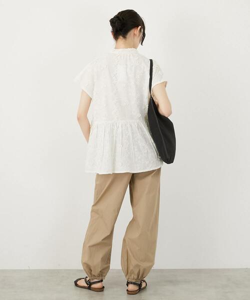 「MELROSE claire」 半袖ブラウス FREE キナリ レディース_画像5