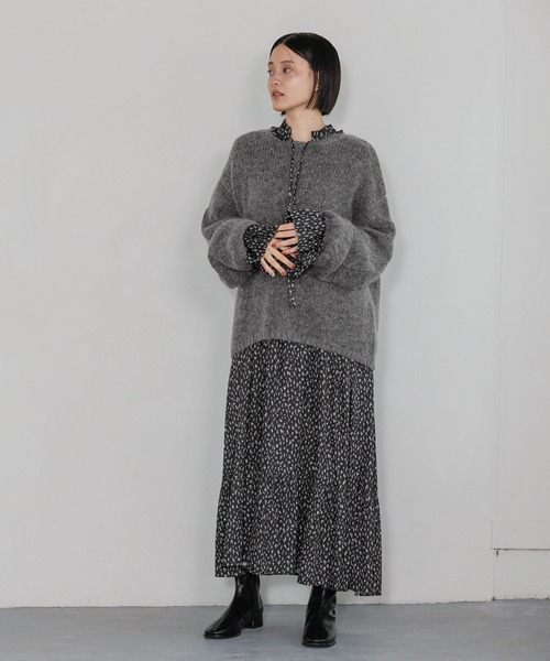 A part by（アパートバイ） ニット セーター モヘアケーブルニットプル