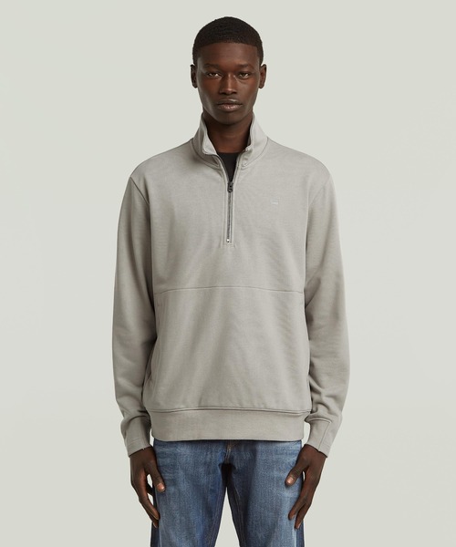 G-STAR RAW トレーナー スウェット NIFOUS HALF ZIP SWEATER