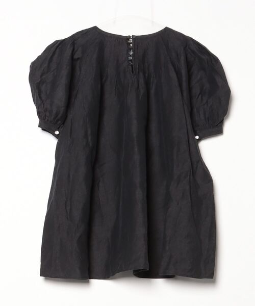 LANVIN en Bleu」 半袖ブラウス 38 ブラック レディース 【公式通販】