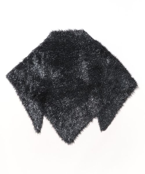 Cepica（セピカ） ストール マフラー ラメモヘアフェザー三角ストール