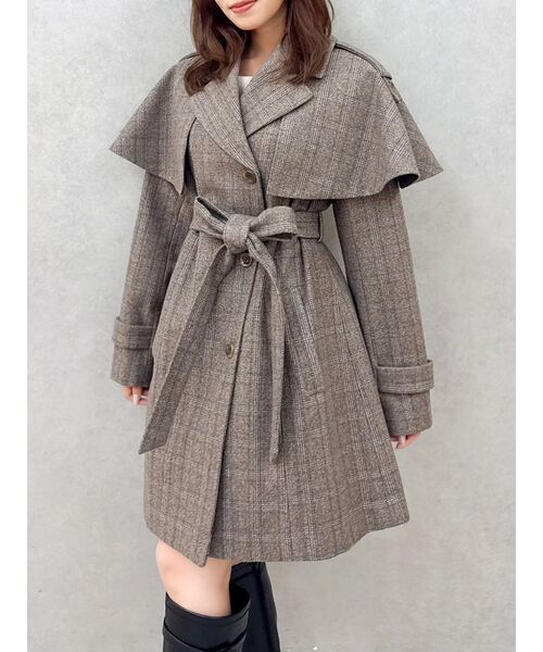 dazzlin（ダズリン） トレンチコート コート 2WAYケープミニトレンチ