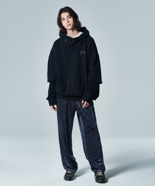 glamb（グラム） プルオーバーパーカー M ブルー メンズ : ZOZOTOWN