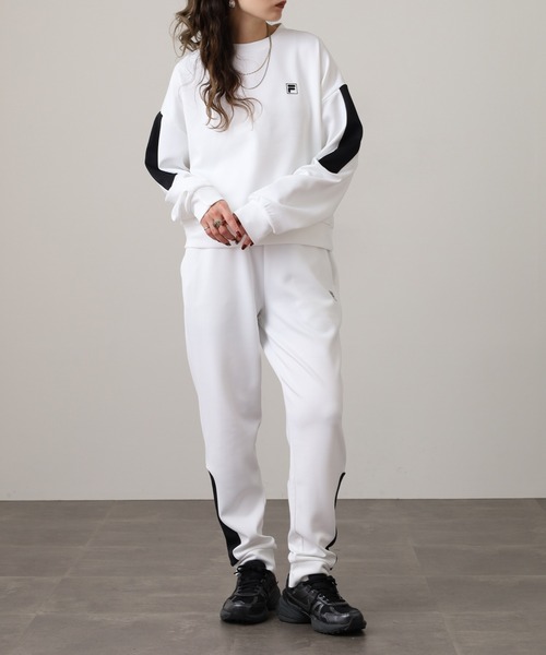 FIA マッスルトレーナー　AB-3200M ホワイト　23cm FILA（フィラ） トレーナー スウェット FILA CREW SWEAT SHIRTS