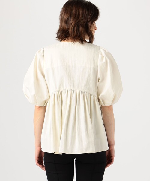 「BALLSEY」 7分袖ブラウス 36 ライトブルー レディースの画像