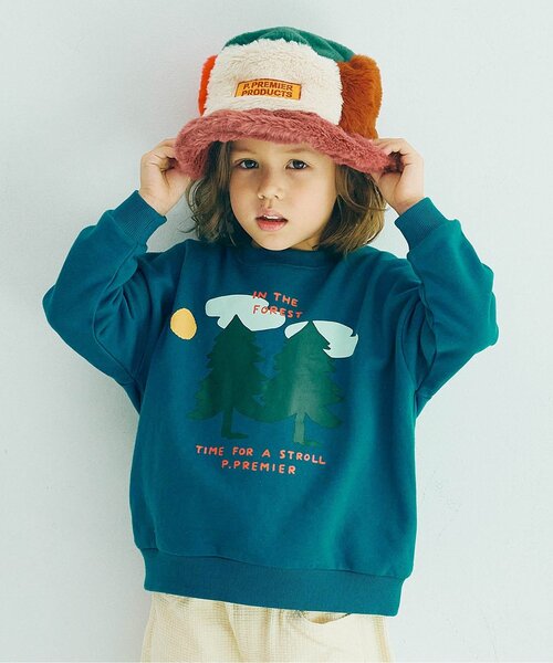 トレーナー  「新色追加」イロチ買いしたいバリエーショングラフィック裏起毛トレーナー_ジュニア対応 キッズ 子供服 男の子 女の子 | p.premier | 05