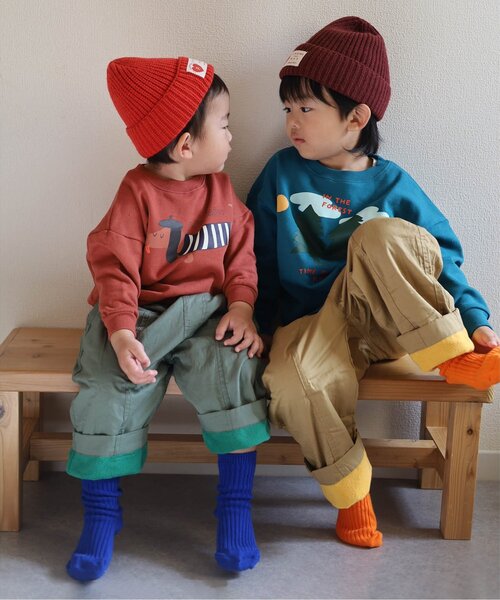 トレーナー  「新色追加」イロチ買いしたいバリエーショングラフィック裏起毛トレーナー_ジュニア対応 キッズ 子供服 男の子 女の子 | p.premier | 27