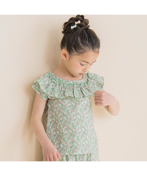 「Noeil aime BeBe」 「KIDS」半袖カットソー 130 グリーン系その他 キッズ_画像9