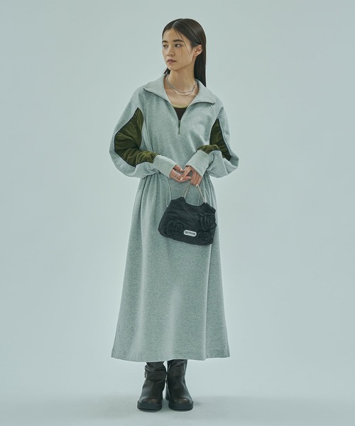 ROSE BUD（ローズバッド） ワンピース FABRIC COMBINATION DRESS