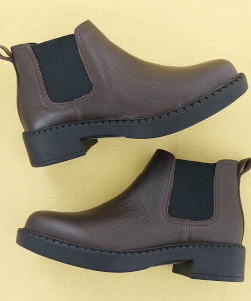 「あしながおじさん」 ショートブーツ 22.5cm グレイッシュベージュ レディース_画像3