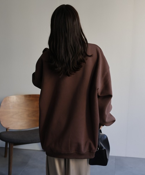 ap retro トレーナー スウェット ロゴ刺繍オーバーサイズスウェット
