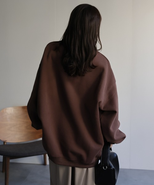 ap retro トレーナー スウェット ロゴ刺繍オーバーサイズスウェット