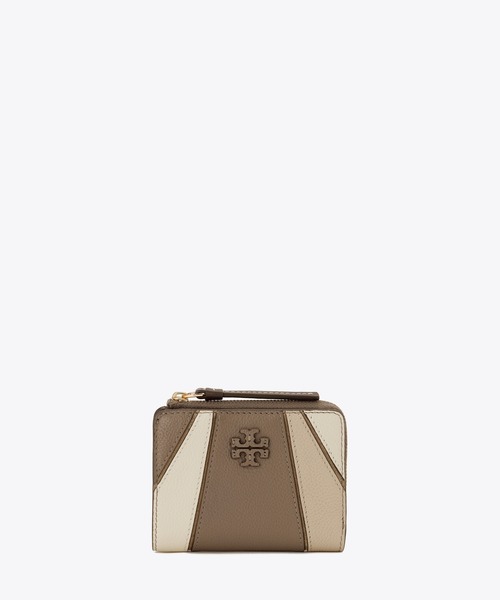 新品未使用品　箱付き　TORY BURCH トリーバーチ　折り財布　ベージュ TORY BURCH（トリーバーチ） 二つ折り財布 キラ ミニ財布 レディース