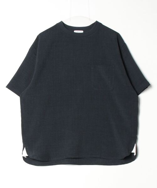 「SHIPS any」 半袖Tシャツ LARGE ネイビー メンズ_画像2