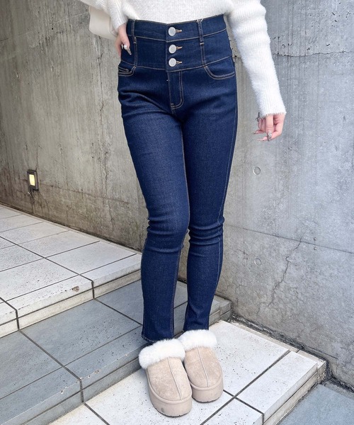 INGNI（イング） ジーンズ デニム デニムパンツ ハイウエストスキニー