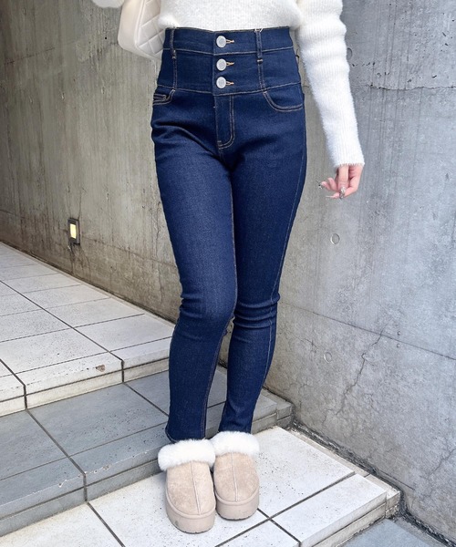 INGNI（イング） ジーンズ デニム デニムパンツ ハイウエストスキニー