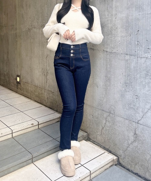INGNI（イング） ジーンズ デニム デニムパンツ ハイウエストスキニー