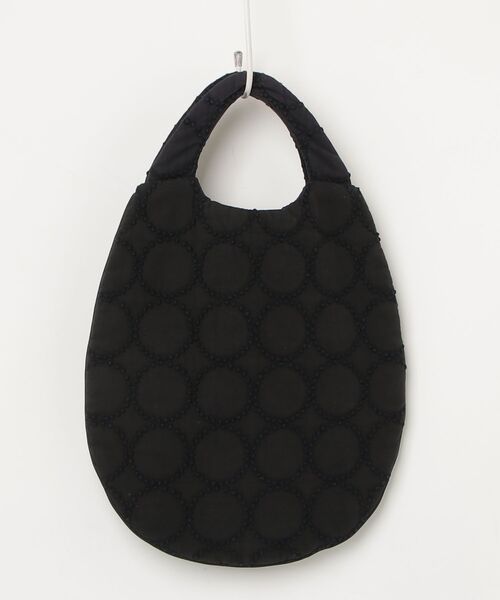 mina perhonen（ミナペルホネン） 刺繍ハンドバッグ - ネイビー