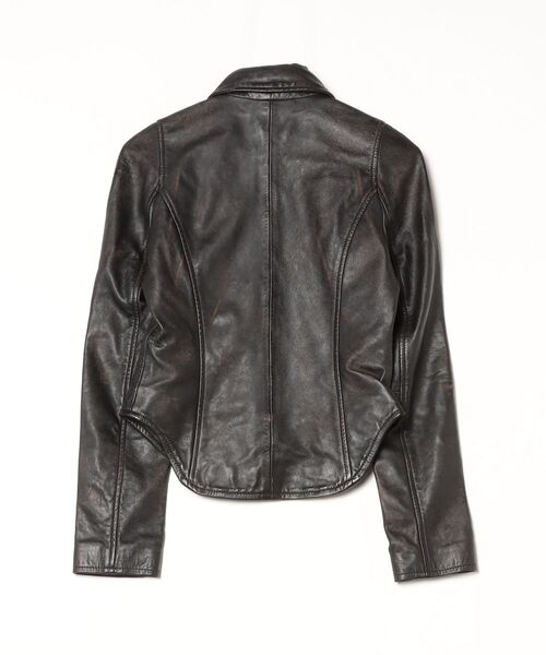 DIESEL BLACK GOLD レザー ライダース サイズ40 ブラック メンズ 