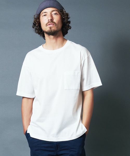 「Magine」 半袖Tシャツ 44 オリーブ メンズ_画像5