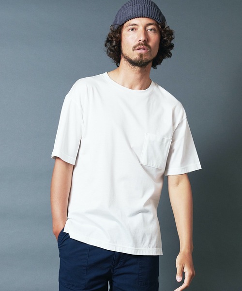 「Magine」 半袖Tシャツ 44 オリーブ メンズ_画像9