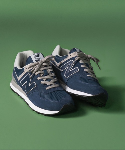 「New Balance」 ローカットスニーカー 24.0cm グレー レディース_画像2