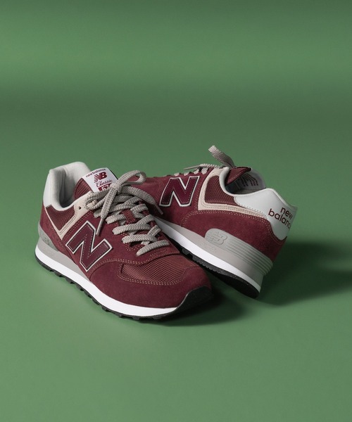 「New Balance」 ローカットスニーカー 24.0cm グレー レディース_画像3