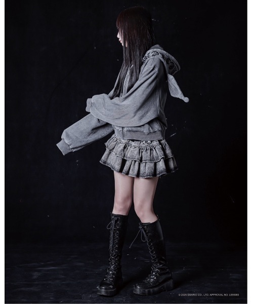 REFLEM（レフレム） ジップアップパーカー FREE ブラック レディース