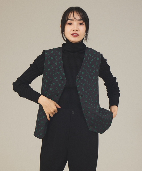 「qualite」 タートルネックニット フリー オレンジ レディース_画像4