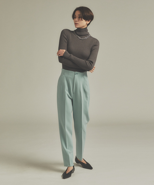 「qualite」 タートルネックニット フリー オレンジ レディース_画像5