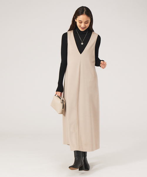 「qualite」 タートルネックニット フリー オレンジ レディース_画像6