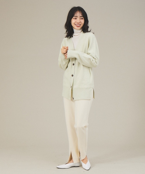 「qualite」 タートルネックニット フリー オレンジ レディース_画像9