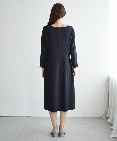 IKKA LOUNGE ワンピース カットジョーゼットウエストタブワンピース