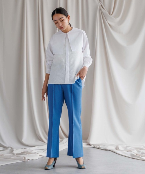 「RAW FUDGE」 長袖ブラウス M オフホワイト レディース_画像9